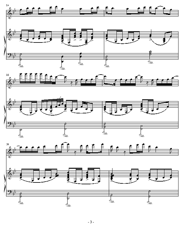 爱就一个字-弹唱版钢琴曲谱（图3）