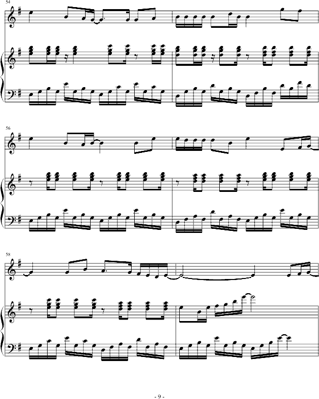 千纸鹤钢琴曲谱（图9）