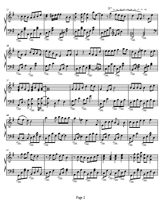 眼红红-(原版钢琴)钢琴曲谱（图2）