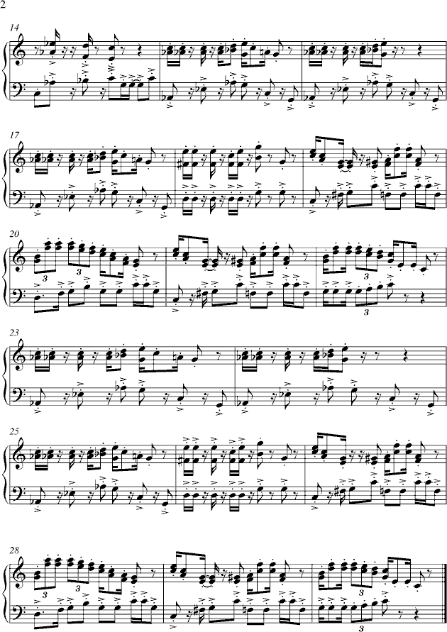 超级玛莉-manle版钢琴曲谱（图2）
