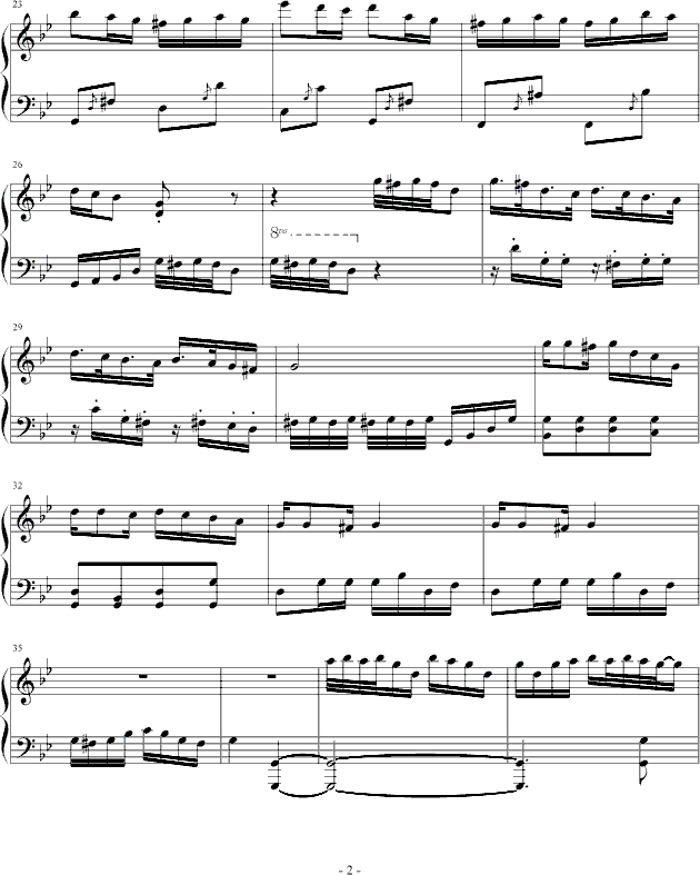 草原之舞钢琴曲谱（图2）