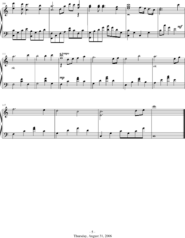 无双钢琴曲谱（图5）