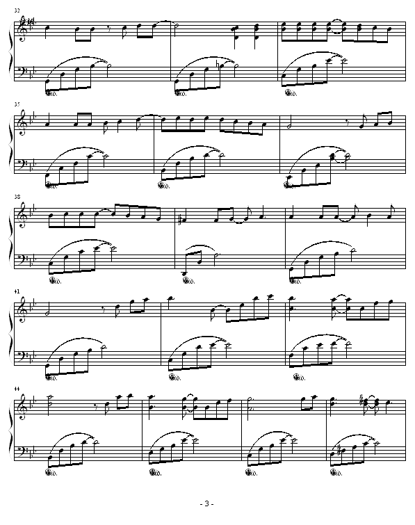 从开始到现在-幸福版钢琴曲谱（图3）