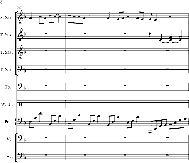 菊花台-总谱钢琴曲谱（图8）