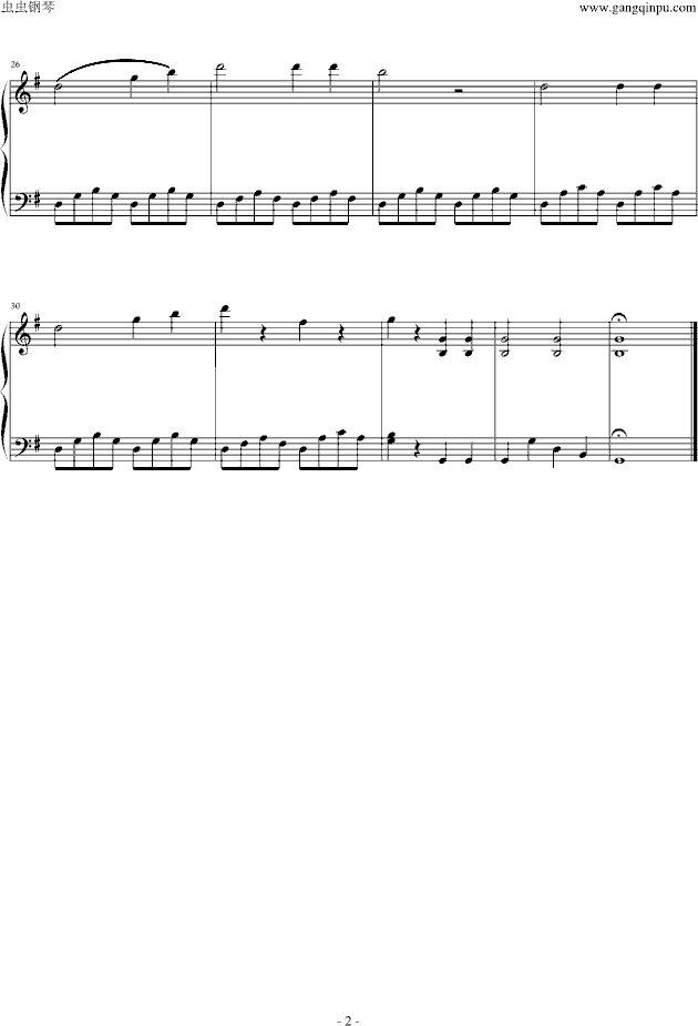 G大调小奏鸣曲Moderato钢琴曲谱（图2）