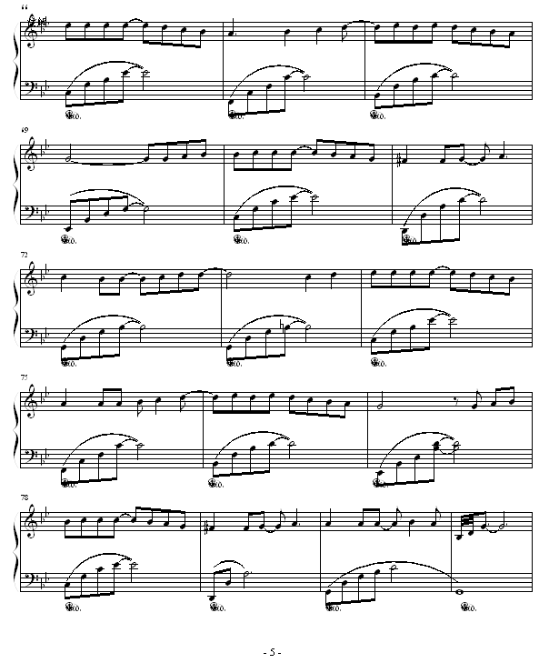 从开始到现在-幸福版钢琴曲谱（图5）