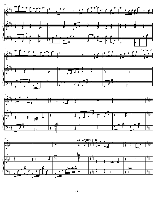 我的爱-弹唱版钢琴曲谱（图2）