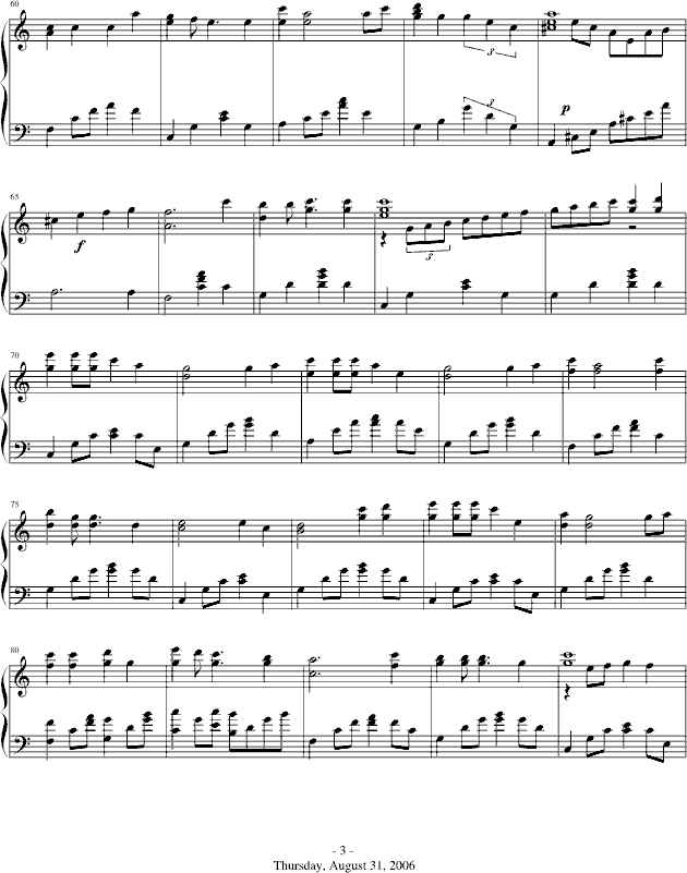无双钢琴曲谱（图3）