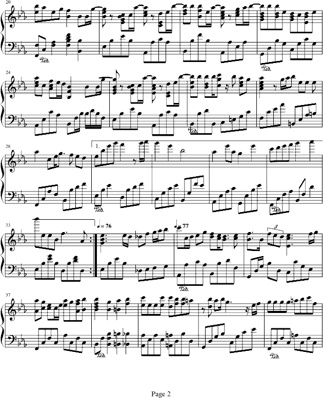 最后一块钢琴曲谱（图2）