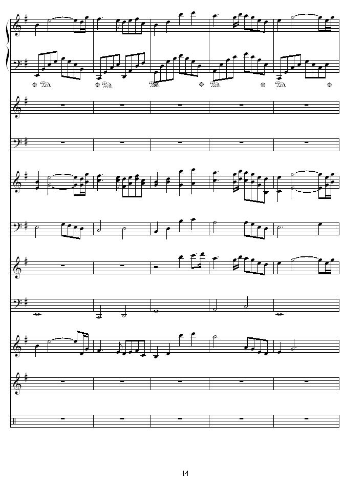 夜莺-Nightingale钢琴曲谱（图14）