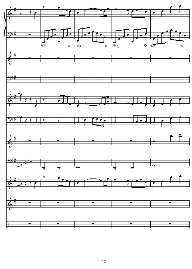 夜莺-Nightingale钢琴曲谱（图12）