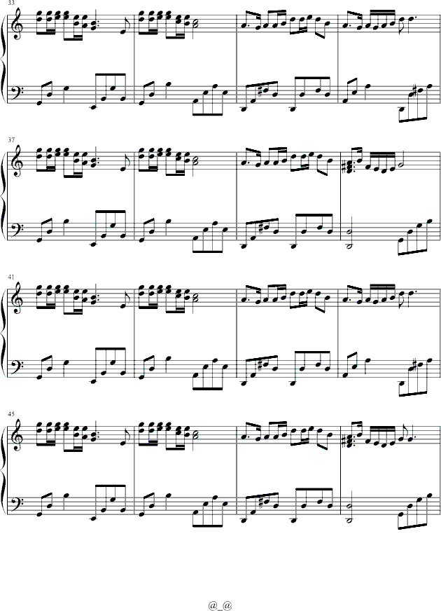血染的風采钢琴曲谱（图3）