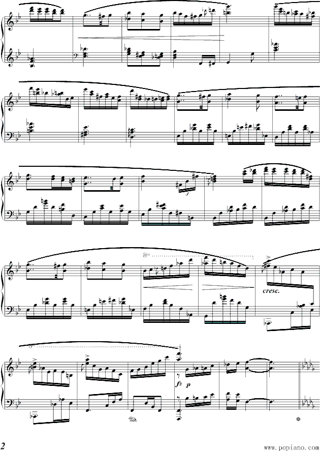 蓝色独白钢琴曲谱（图2）