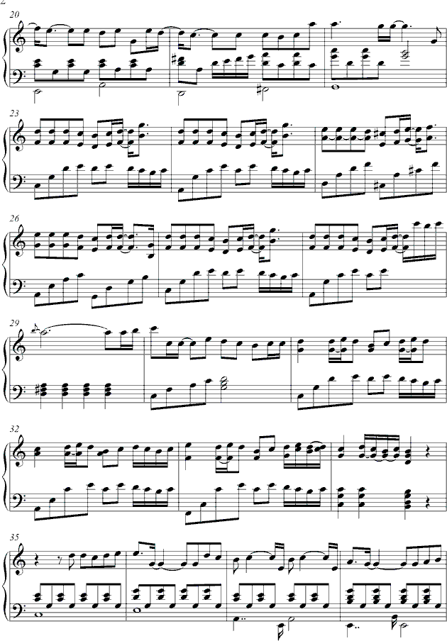 退后-manle版钢琴曲谱（图2）