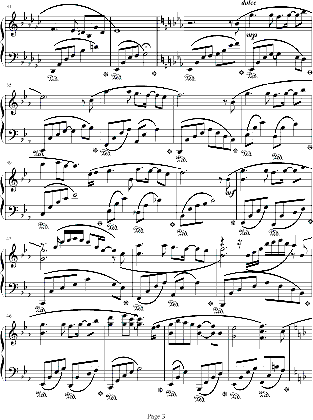 海边冥想钢琴曲谱（图3）