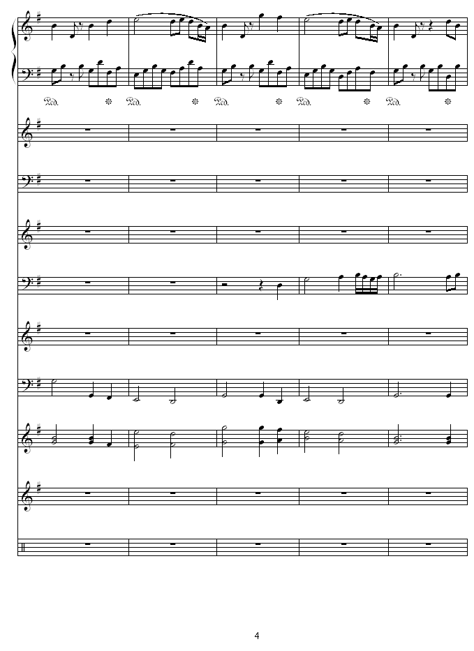 夜莺-Nightingale钢琴曲谱（图4）