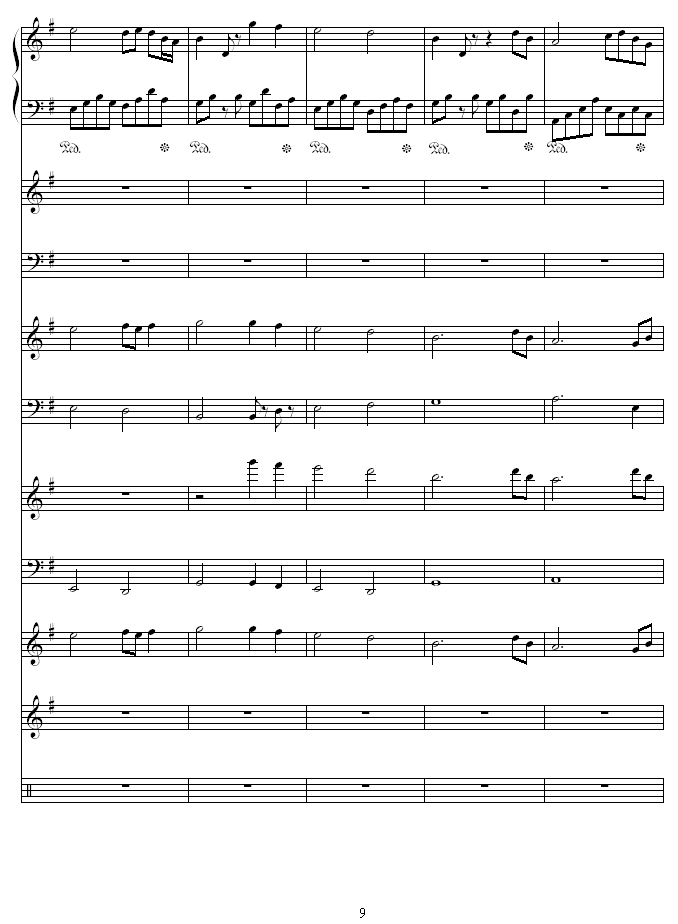 夜莺-Nightingale钢琴曲谱（图9）