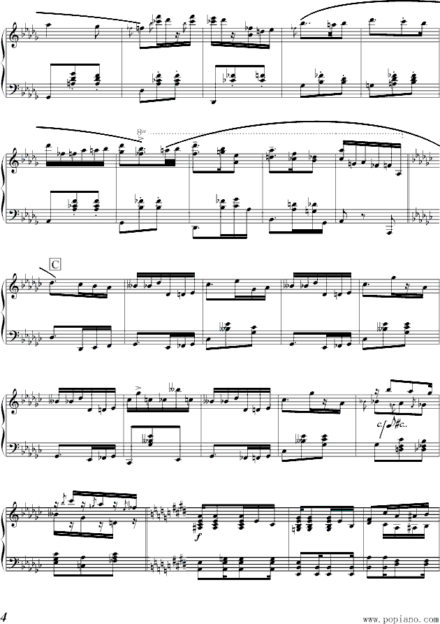 蓝色独白钢琴曲谱（图4）