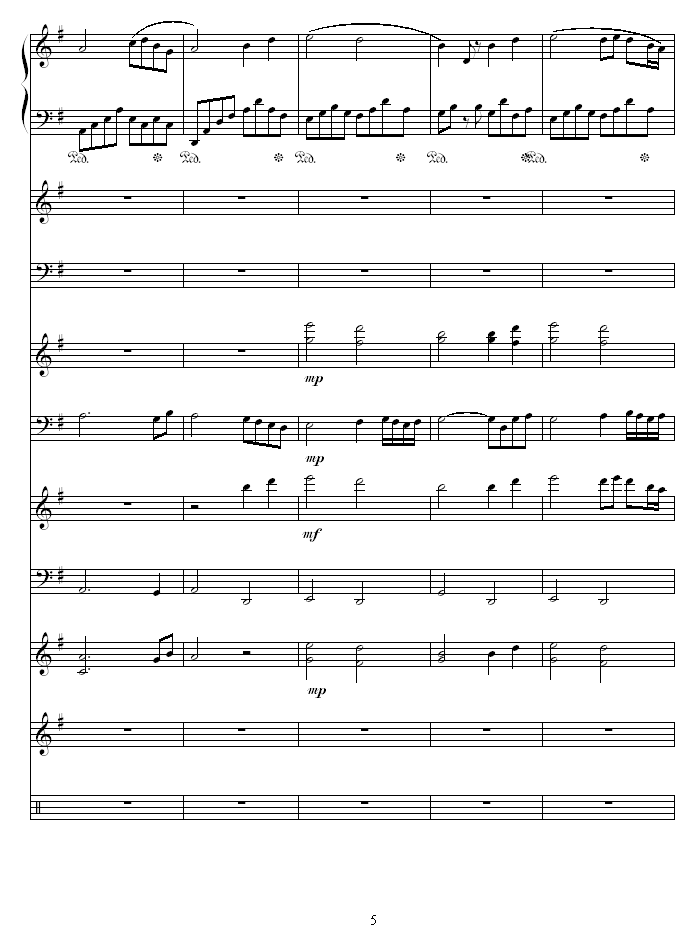 夜莺-Nightingale钢琴曲谱（图5）