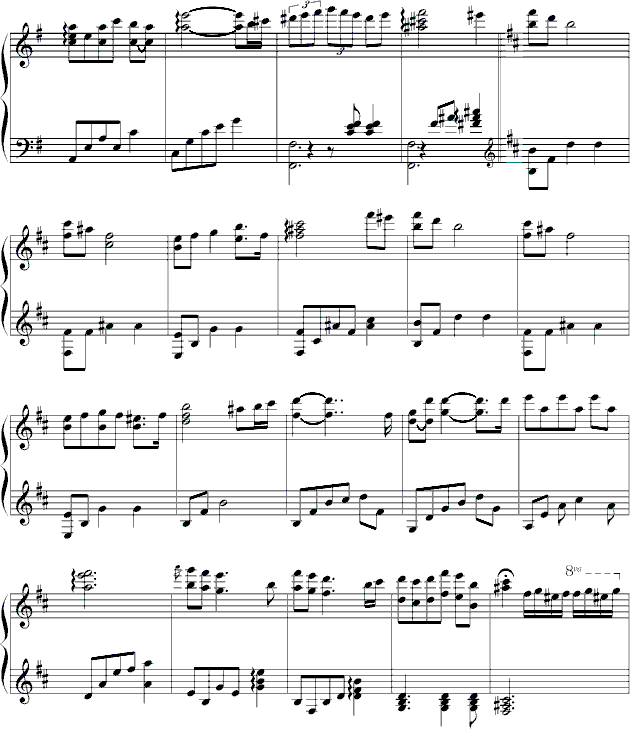 痕迹钢琴曲谱（图3）