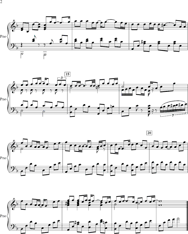 搁浅-manle版钢琴曲谱（图2）