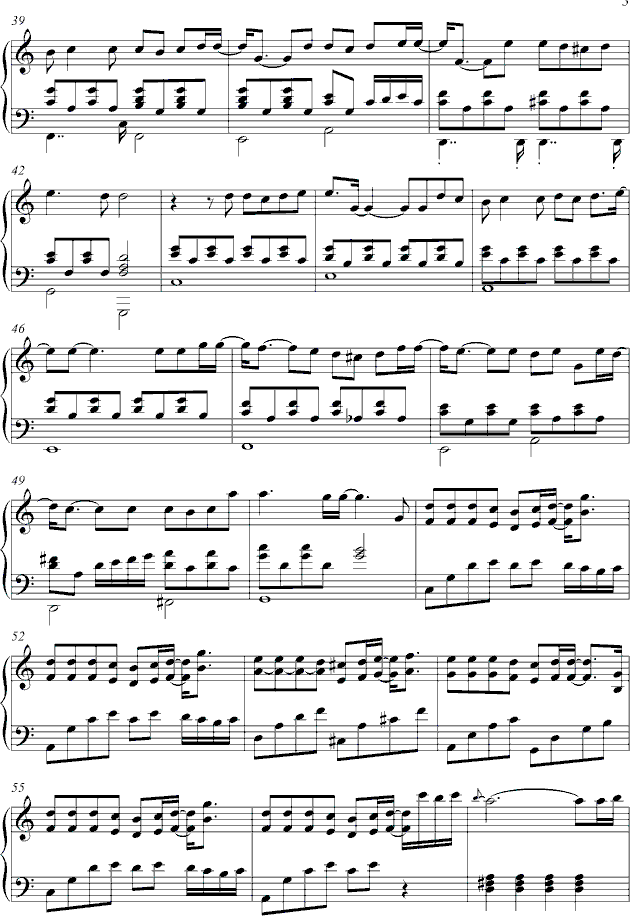 退后-manle版钢琴曲谱（图3）