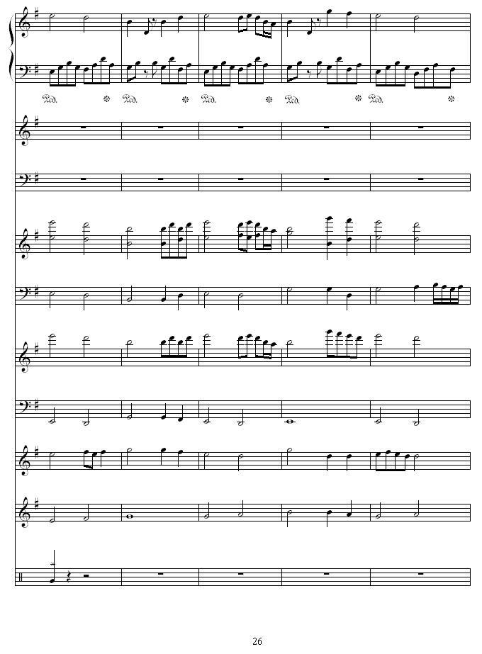 夜莺-Nightingale钢琴曲谱（图26）
