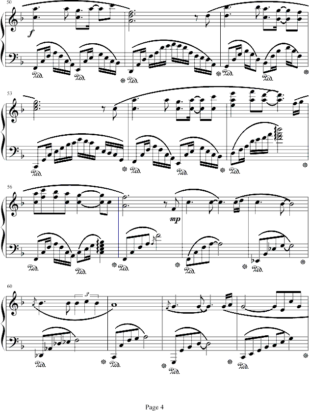 海边冥想钢琴曲谱（图4）
