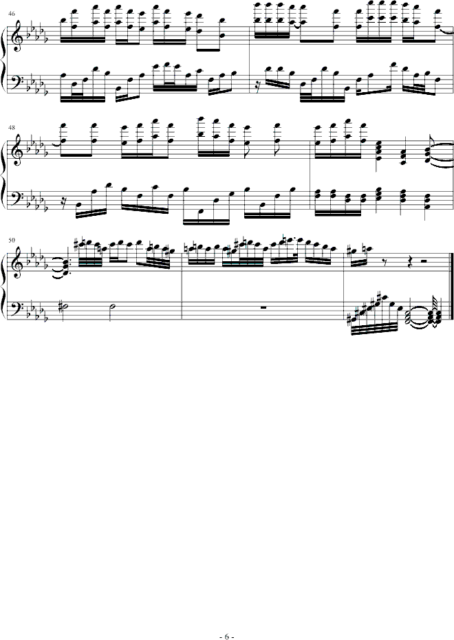 失魂雨钢琴曲谱（图6）
