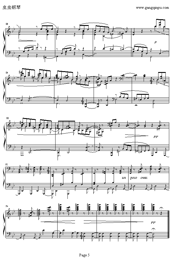 六月—船歌钢琴曲谱（图5）