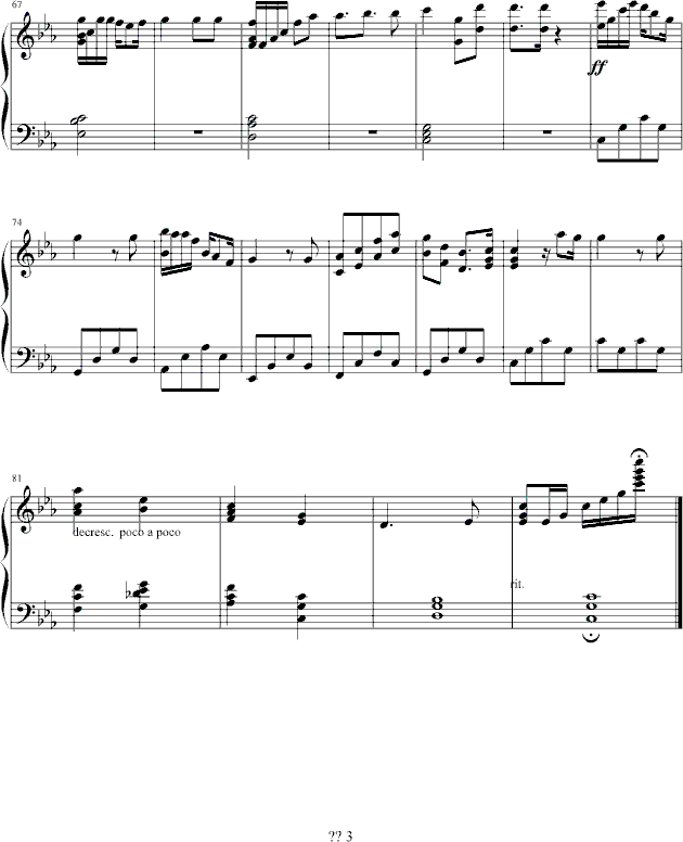 完美的童話钢琴曲谱（图3）