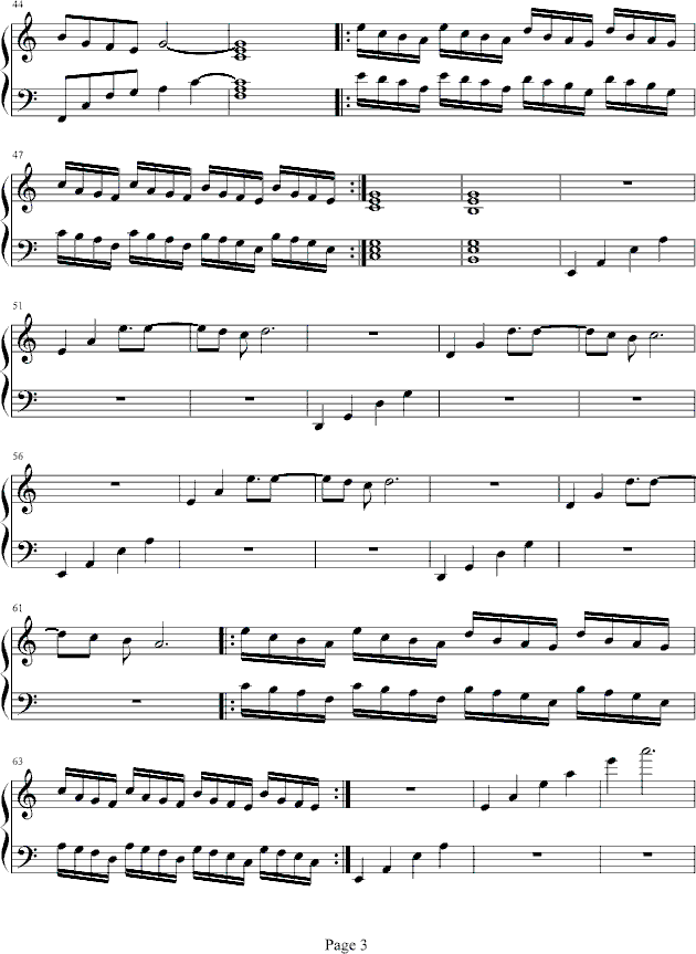 无明泪钢琴曲谱（图3）