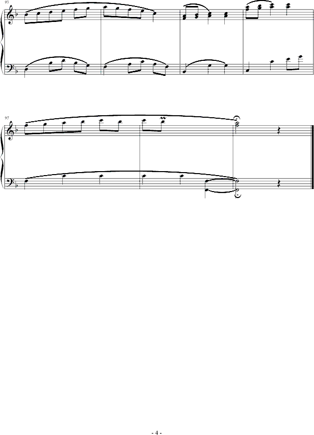 有福气钢琴曲谱（图4）