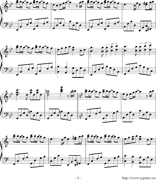 第七道彩虹钢琴曲谱（图4）