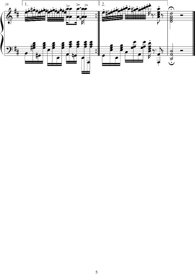 柴達爾斯舞曲钢琴曲谱（图5）