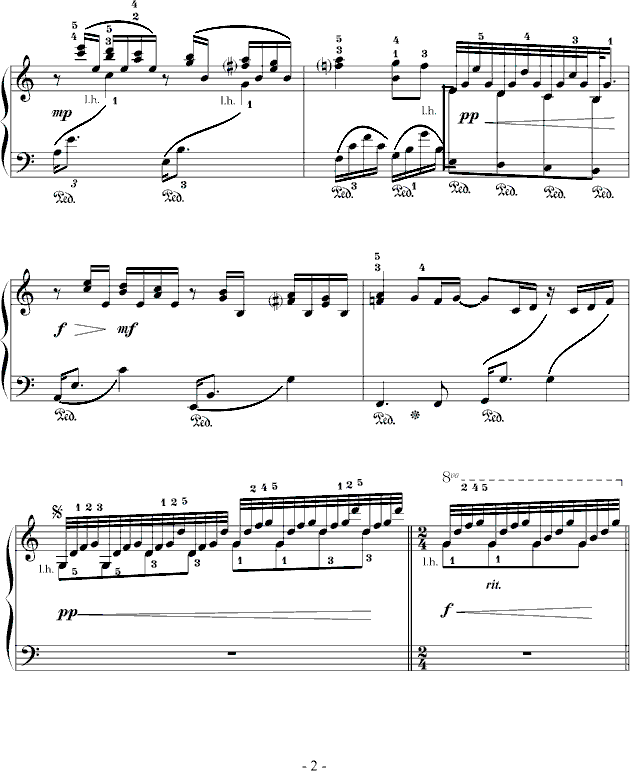 阿蒂丽娜叙事曲-我学钢琴钢琴曲谱（图2）