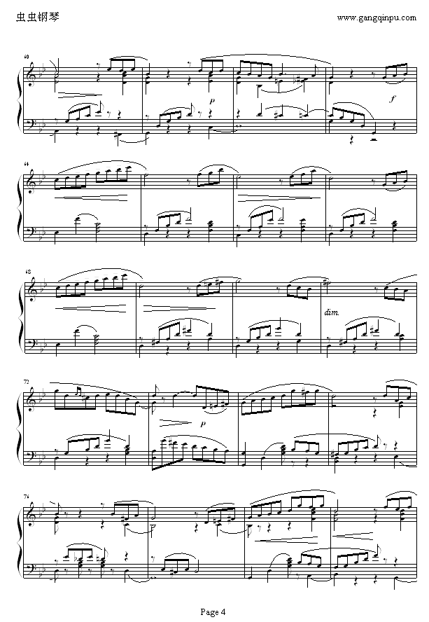 六月—船歌钢琴曲谱（图4）