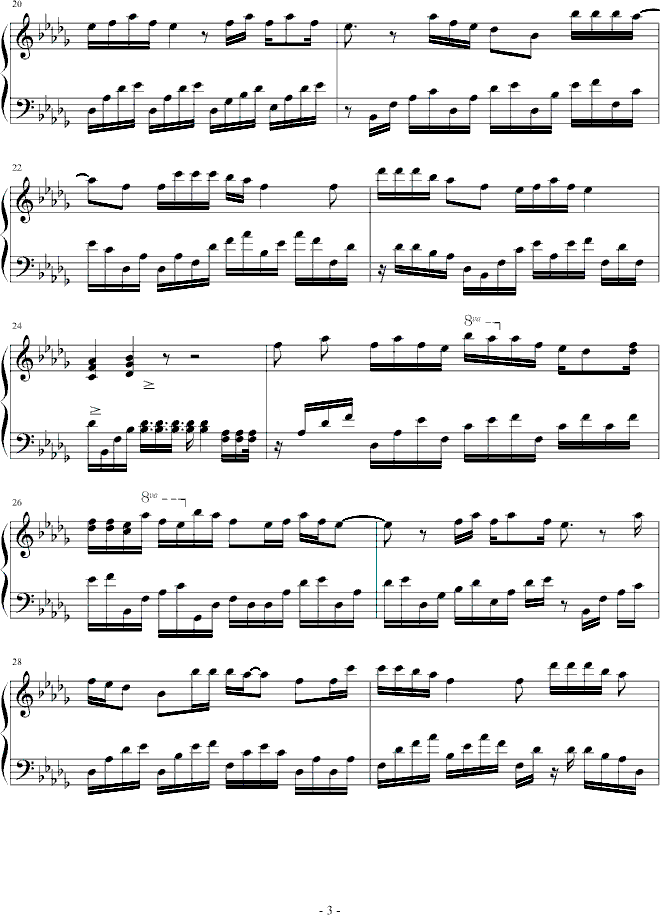 失魂雨钢琴曲谱（图3）