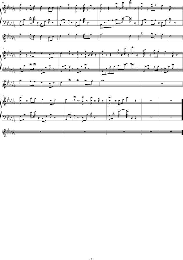 风中有朵雨做的云-龙斯明钢琴曲谱（图5）