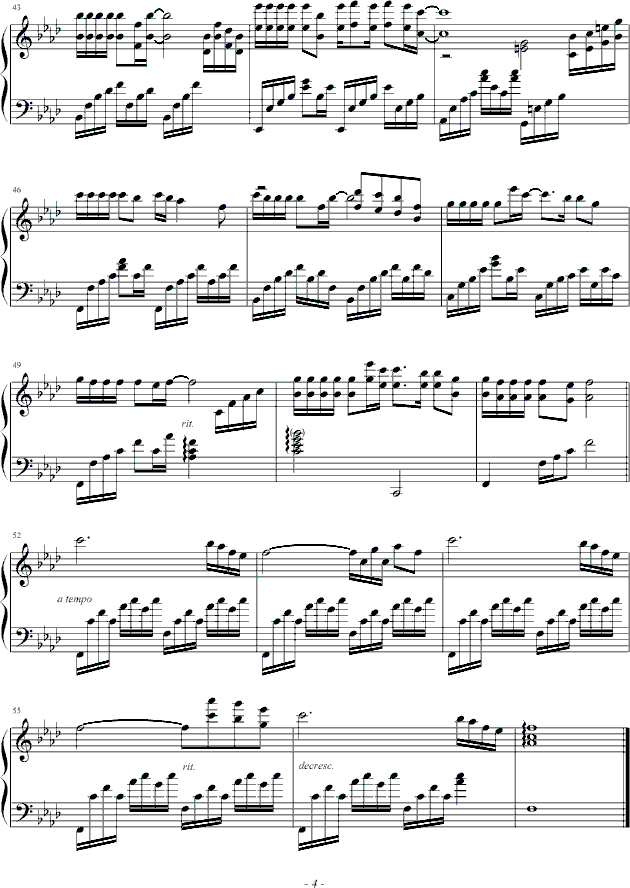 来生缘-blueman钢琴曲谱（图4）