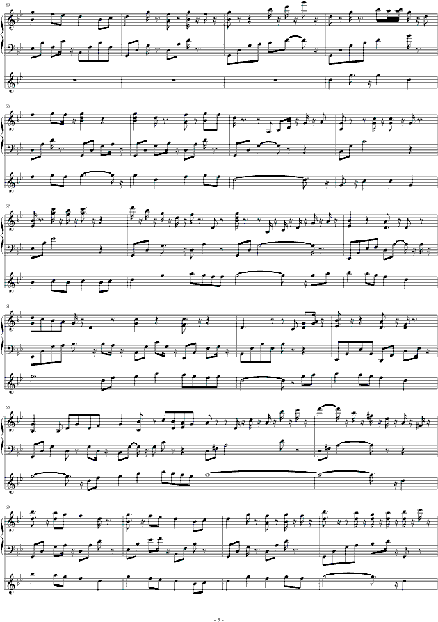 风中有朵雨做的云-龙斯明钢琴曲谱（图3）