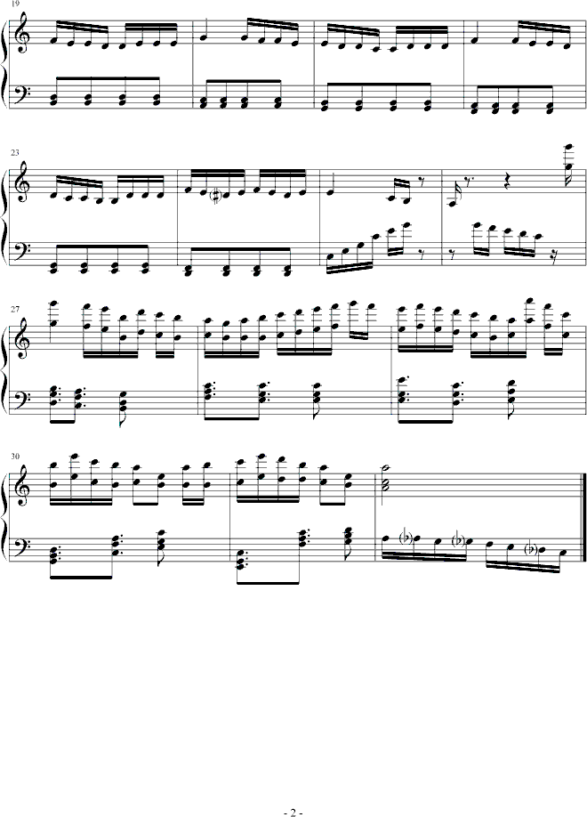 量子酒吧钢琴曲谱（图2）