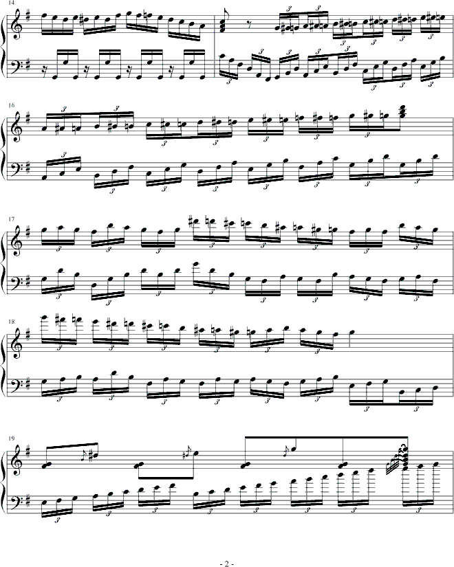 挂科之后——烦钢琴曲谱（图2）