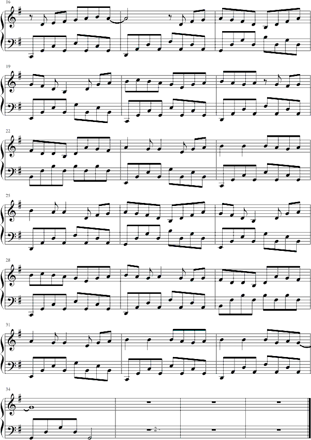 觸電钢琴曲谱（图2）