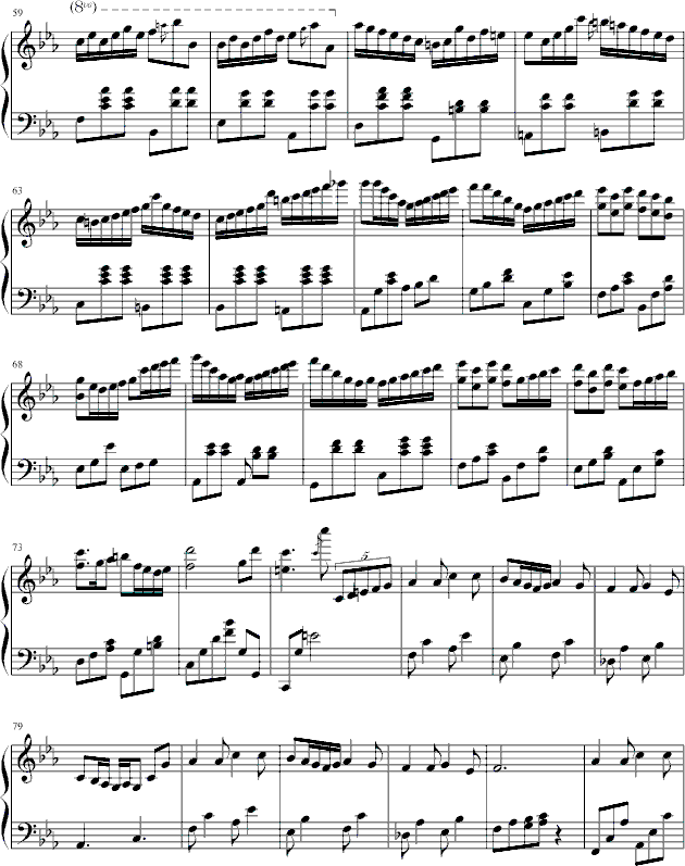 流动的城市钢琴曲谱（图3）