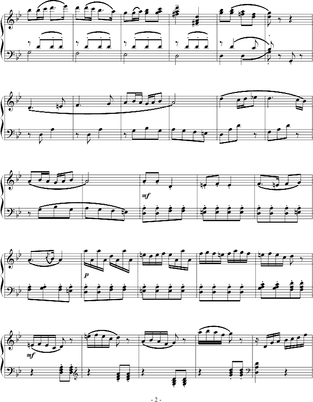 欢乐的牧童-我学钢琴钢琴曲谱（图2）