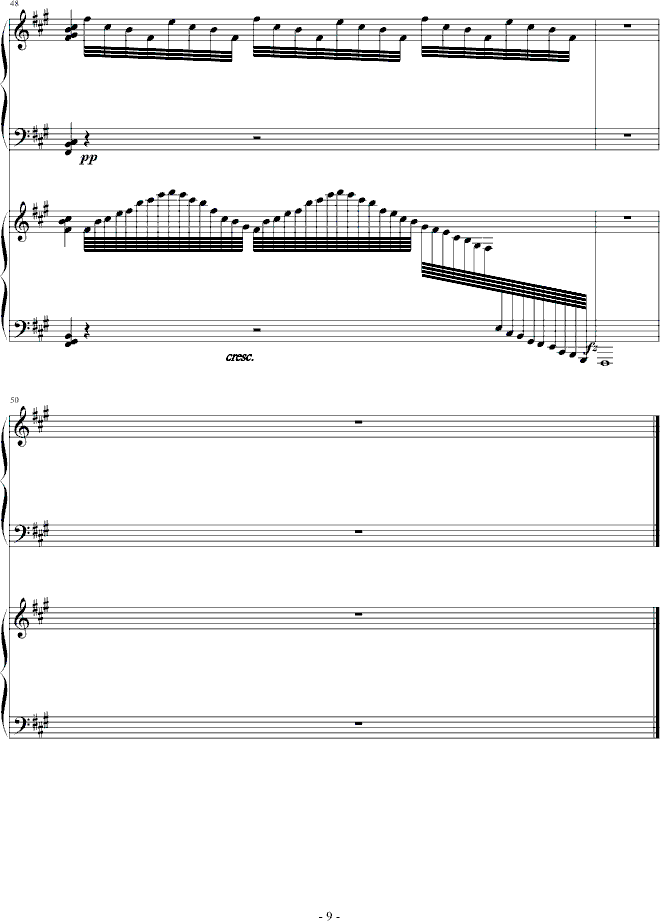 雨樱花钢琴曲谱（图9）