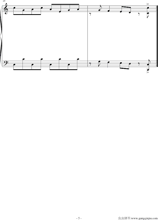 honey钢琴曲谱（图5）