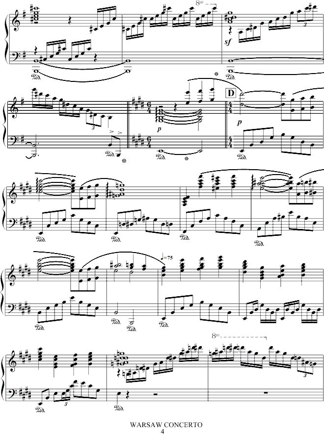 华沙协奏曲钢琴曲谱（图4）
