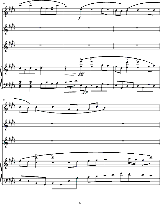 星光小夜曲钢琴曲谱（图6）